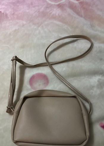 Bej Deri Kadın Çapraz Çanta - Görsel 2