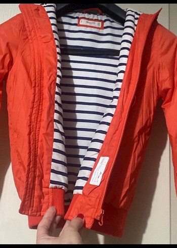 Turuncu Fermuarlı Erkek Çocuk Mont - Görsel 4
