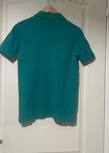 Erkek çocuk Yeşil Polo Yaka Spor Tişört - Görsel 5