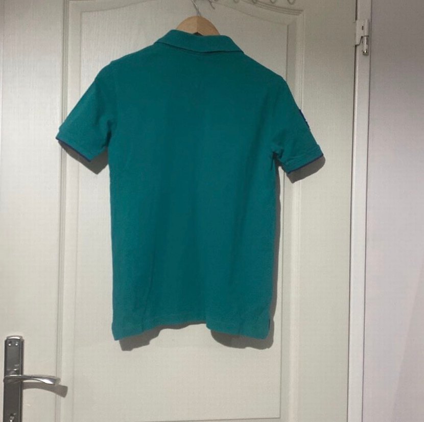 Erkek çocuk Yeşil Polo Yaka Spor Tişört - Görsel 5