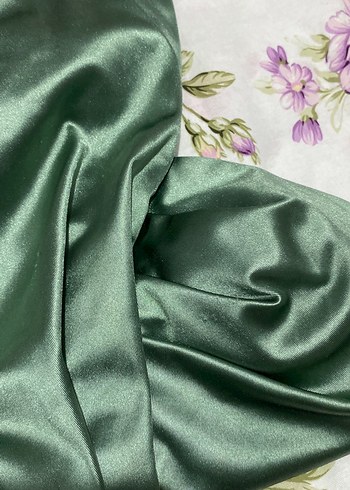 V Yaka Drapeli Uzun Askılı Düğün Elbisesi - Görsel 6