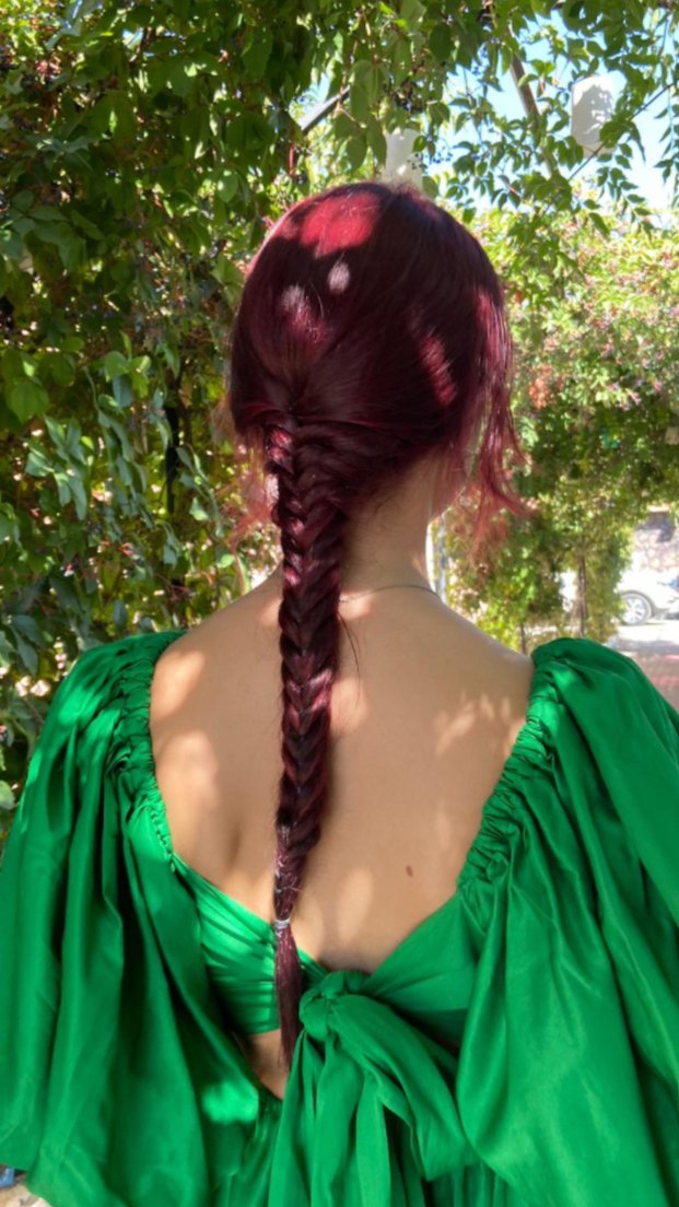 Kadın Yeşil Sırt Dekolteli Elbise - Görsel 2