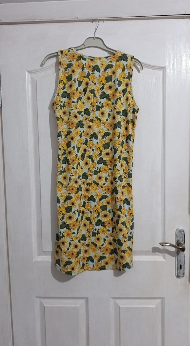 Uzun Kolsuz Günlük Elbise - Görsel 2