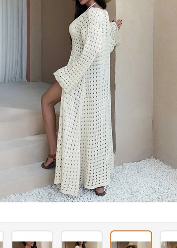 yazlık örgü kimono - Görsel 2