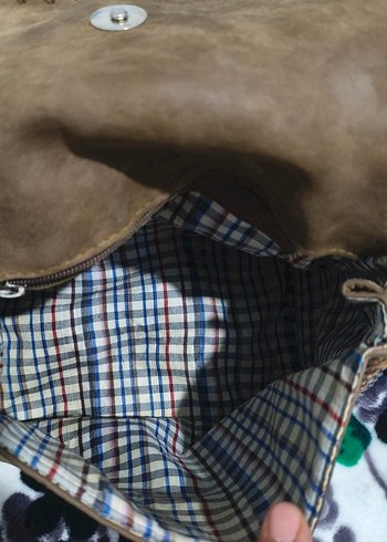 2 adet çanta Yılan Desenli Zincir Detaylı Kadın Süet Çanta - Görsel 2