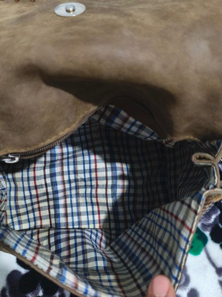 2 adet çanta Yılan Desenli Zincir Detaylı Kadın Süet Çanta - Görsel 2