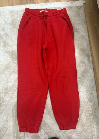 Kırmızı Kadın Rahat Kesim Eşofman Altı - Görsel 2