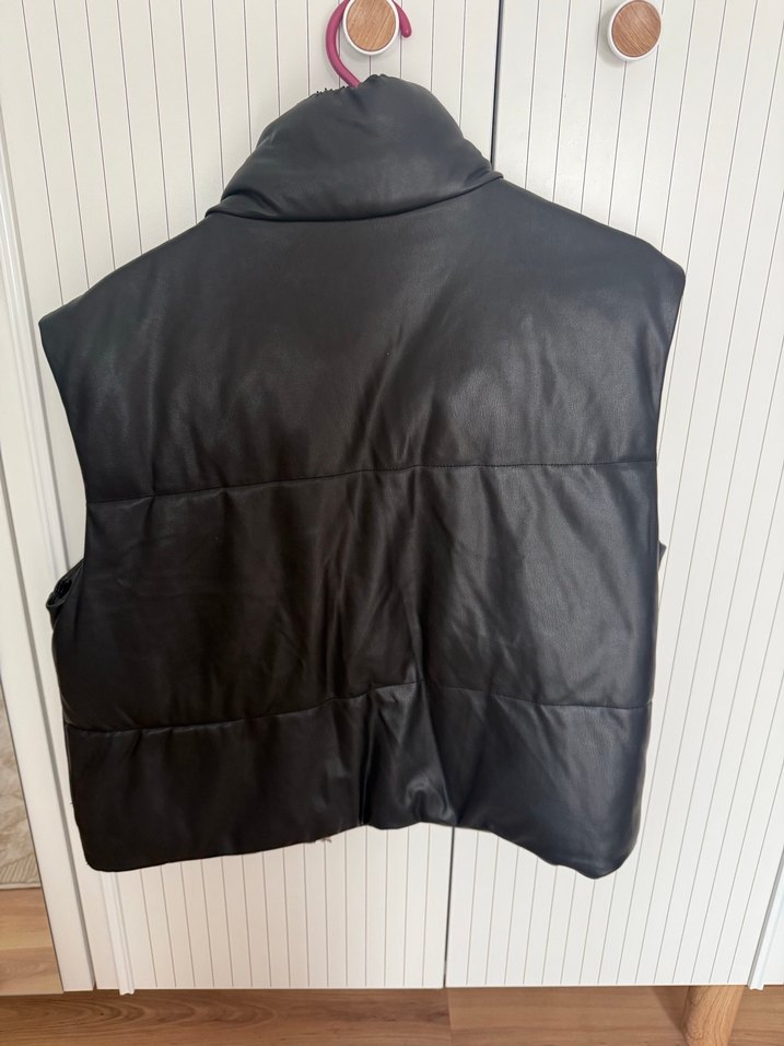 Kadın Deri Midi Yelek - Görsel 2