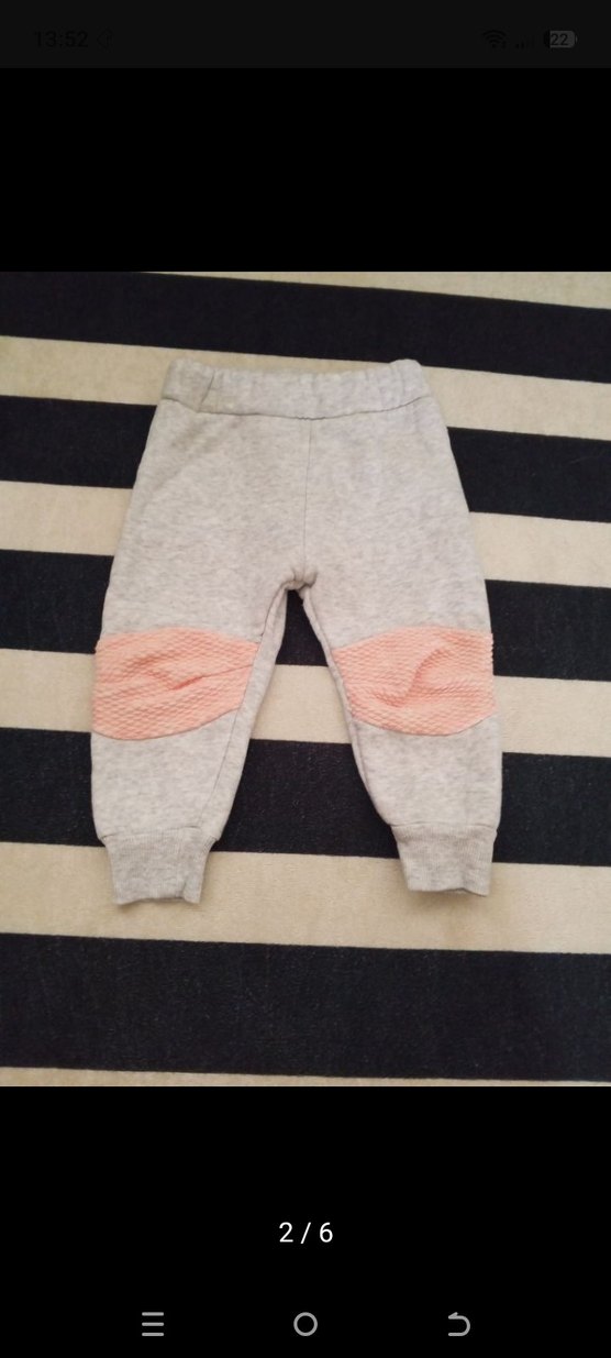 Kız Çocuk Gri Fitilli Eşofman Altı - Görsel 2