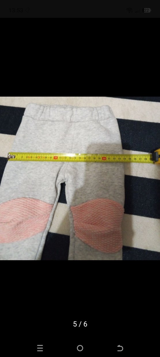 Kız Çocuk Gri Fitilli Eşofman Altı - Görsel 4