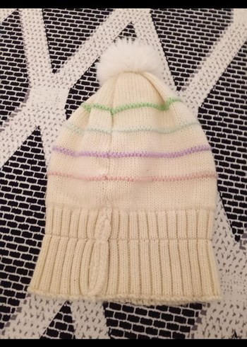 LCW Beyaz Örgü Yün Çocuk Bere - Görsel 4