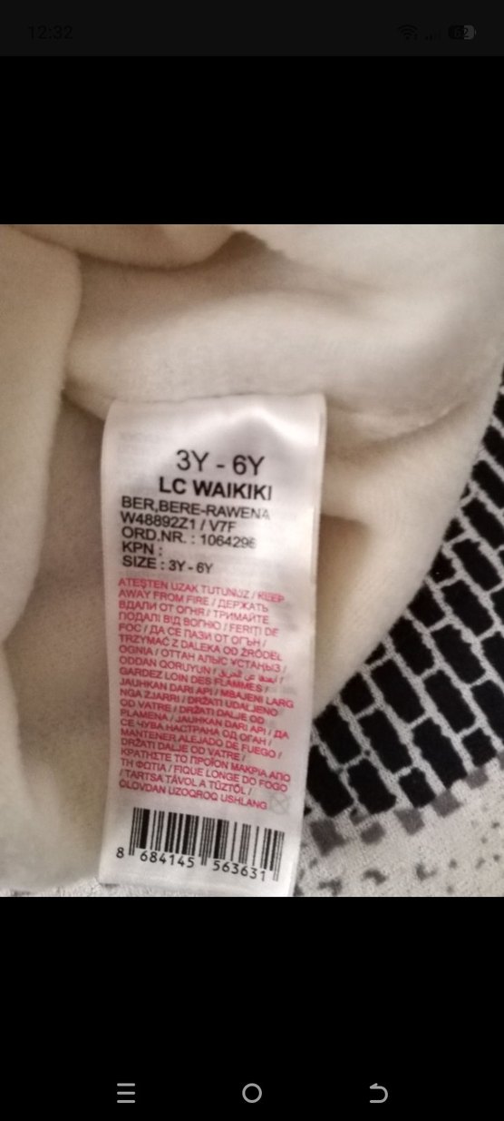 LCW Beyaz Örgü Yün Çocuk Bere - Görsel 5