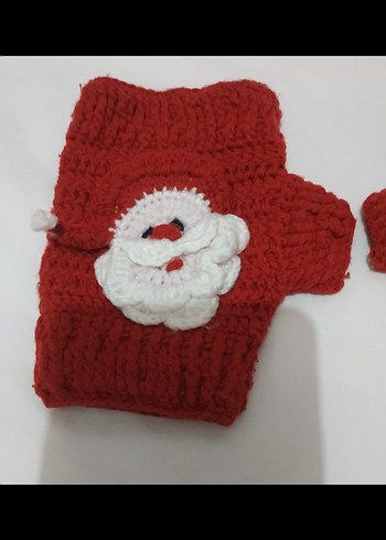 NOEL BABA EL ÖRGÜSÜ ÇOCUK ELDİVENİ - Görsel 4