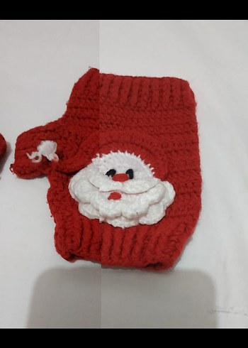 NOEL BABA EL ÖRGÜSÜ ÇOCUK ELDİVENİ - Görsel 3