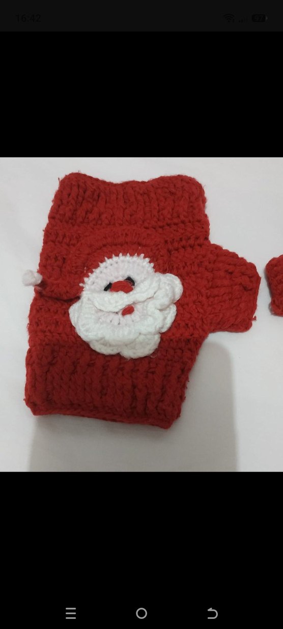 NOEL BABA EL ÖRGÜSÜ ÇOCUK ELDİVENİ - Görsel 4