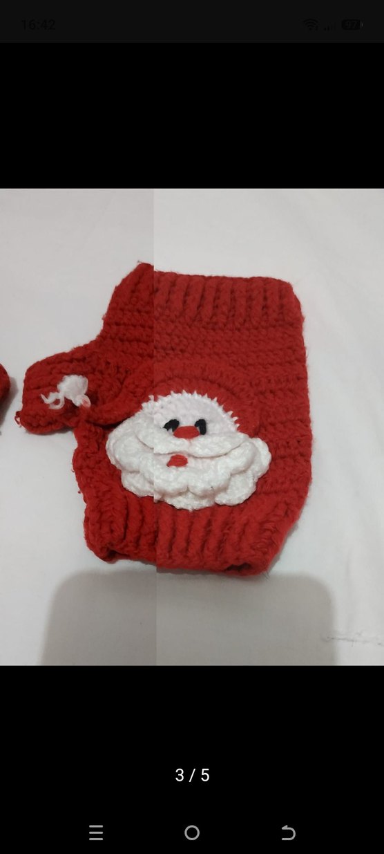 NOEL BABA EL ÖRGÜSÜ ÇOCUK ELDİVENİ - Görsel 3