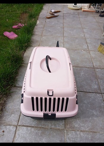 Pastel Pembe Taşınabilir Kedi Taşıma Kutusu - Görsel 5