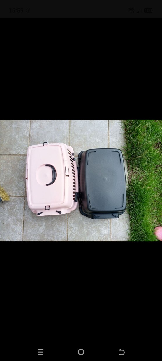 Pastel Pembe Taşınabilir Kedi Taşıma Kutusu - Görsel 3