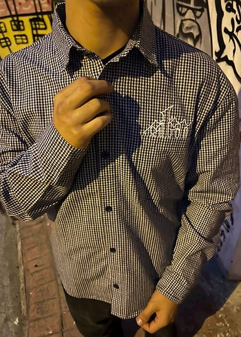 Star nakışlı Unisex gömlek - Görsel 4