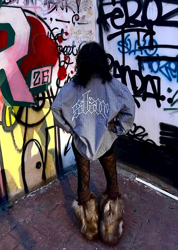 Star nakışlı Unisex gömlek - Görsel 5