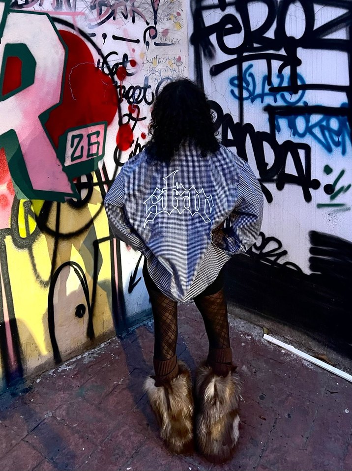 Star nakışlı Unisex gömlek - Görsel 5