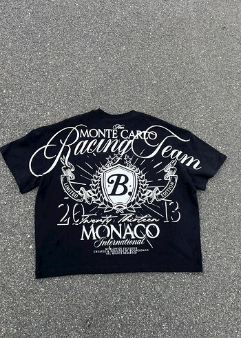 Siyah Oversize Kısa Kollu Baskılı tişört - Görsel 3