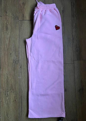 Pembe Rahat Kesim Kadın Eşofman Altı - Görsel 3