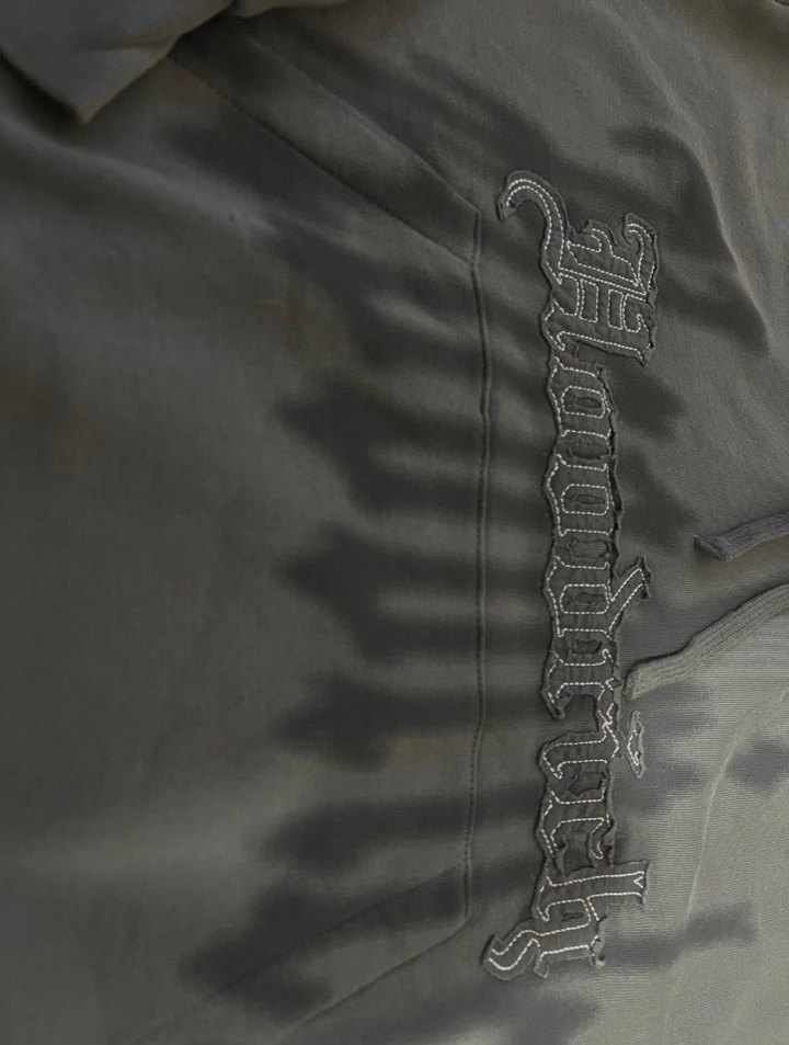 Gri Kapüşonlu Kadın Sweatshirt Eşofman Takımı - Görsel 4