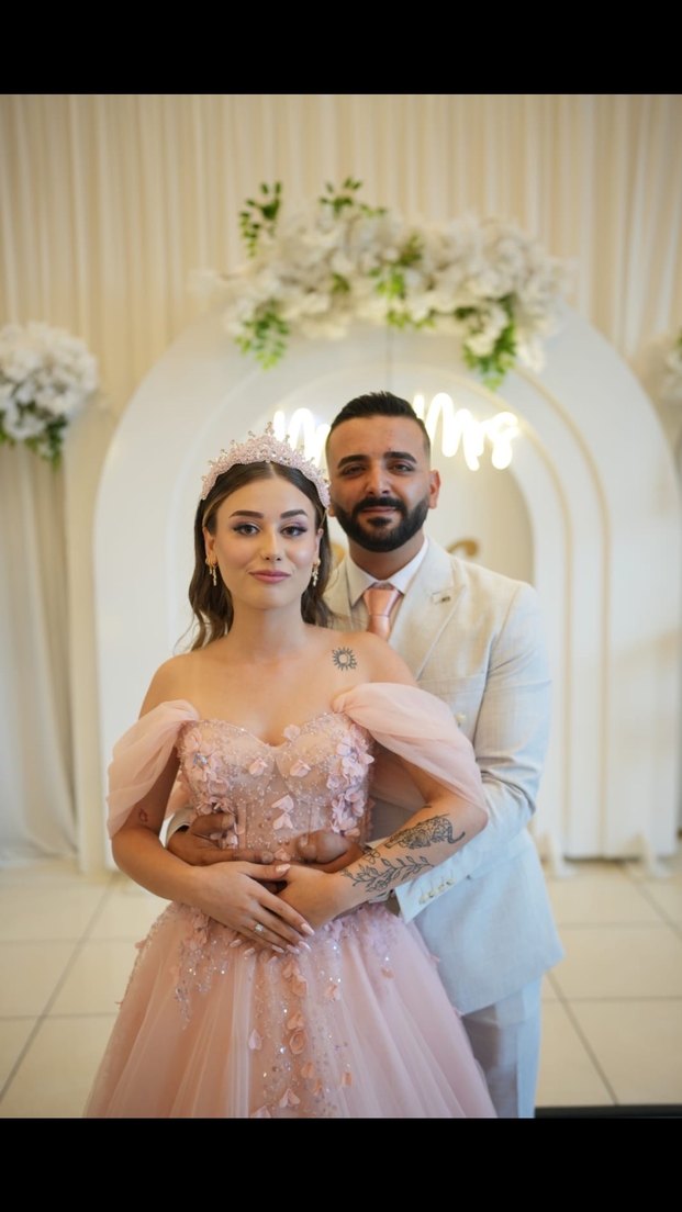 Pembe Straplez Mini Abiye Elbise - Görsel 4