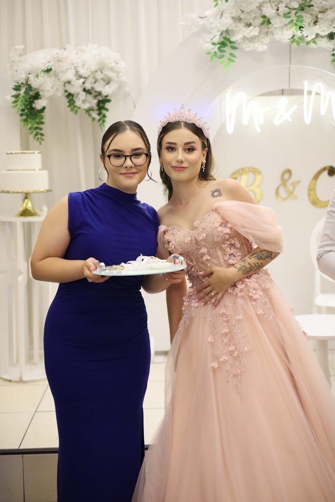 Pembe Straplez Mini Abiye Elbise - Görsel 5