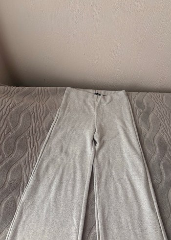 Gri Midi Keten Kadın Eşofman Altı - Görsel 4