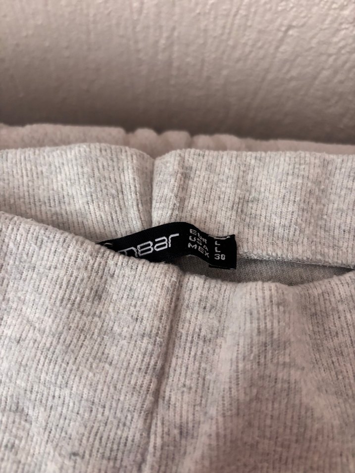 Gri Midi Keten Kadın Eşofman Altı - Görsel 2