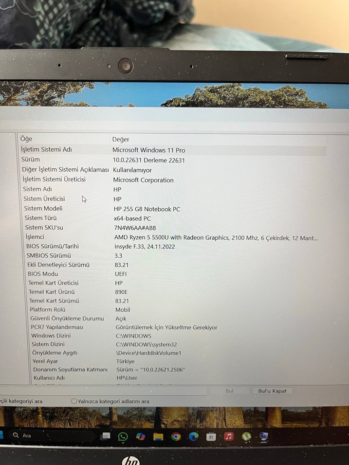 Hp 255 g8 laptop - Görsel 2