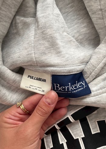 Kadın Gri Baskılı Kapüşonlu Sweatshirt - Görsel 2