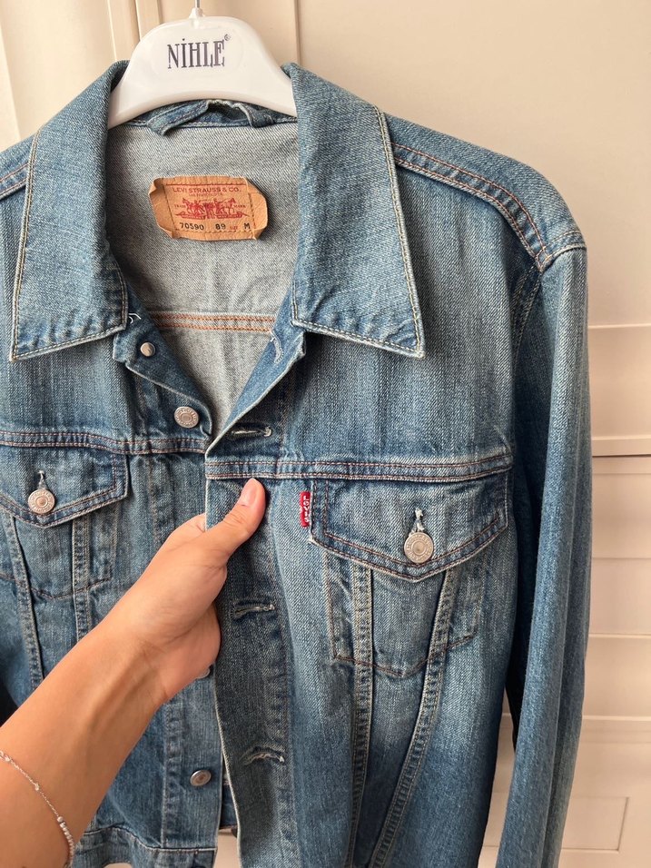 Mavi Düğmeli Kadın Denim Ceket - Görsel 2