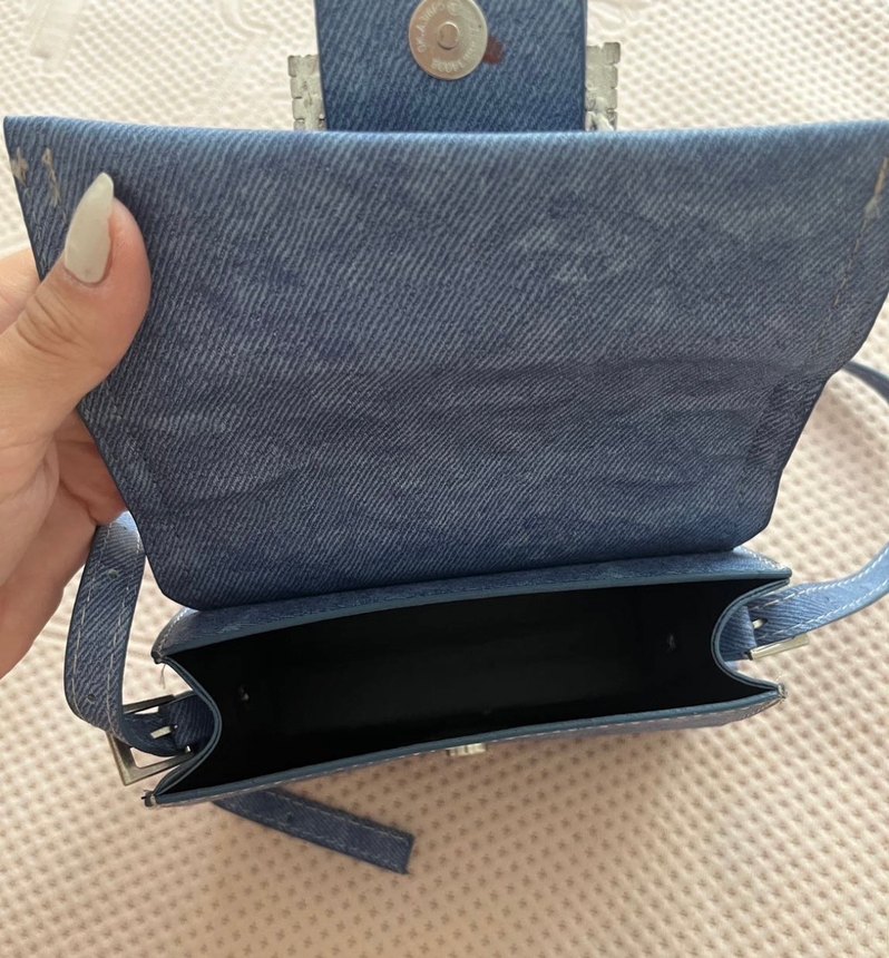 Mavi Denim Kadın Çanta Taşlı Tokalı - Görsel 3