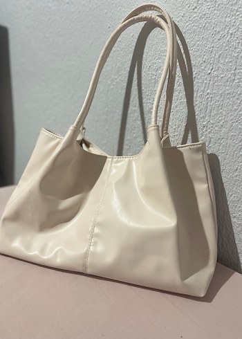 Bej Minimalist Kadın Omuz Çantası - Görsel 2