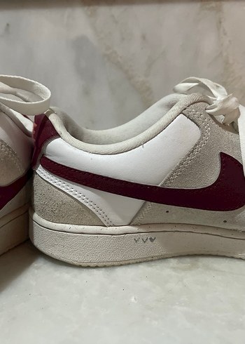 Beyaz Süet Spor Ayakkabı - Görsel 4