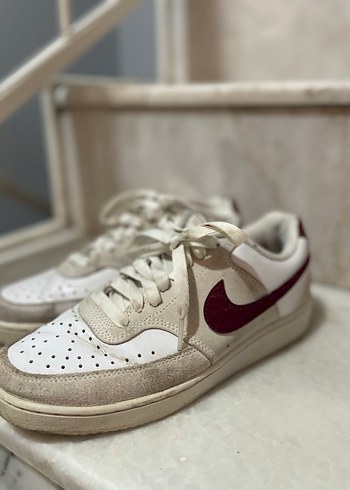 Beyaz Süet Spor Ayakkabı - Görsel 5