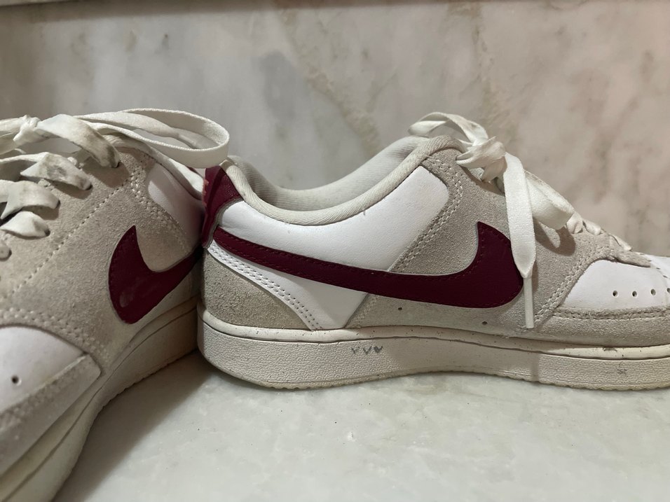 Beyaz Süet Spor Ayakkabı - Görsel 4