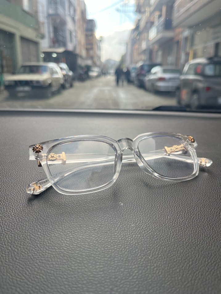 Bej Şeffaf Kadın Gözlüğü - Görsel 2