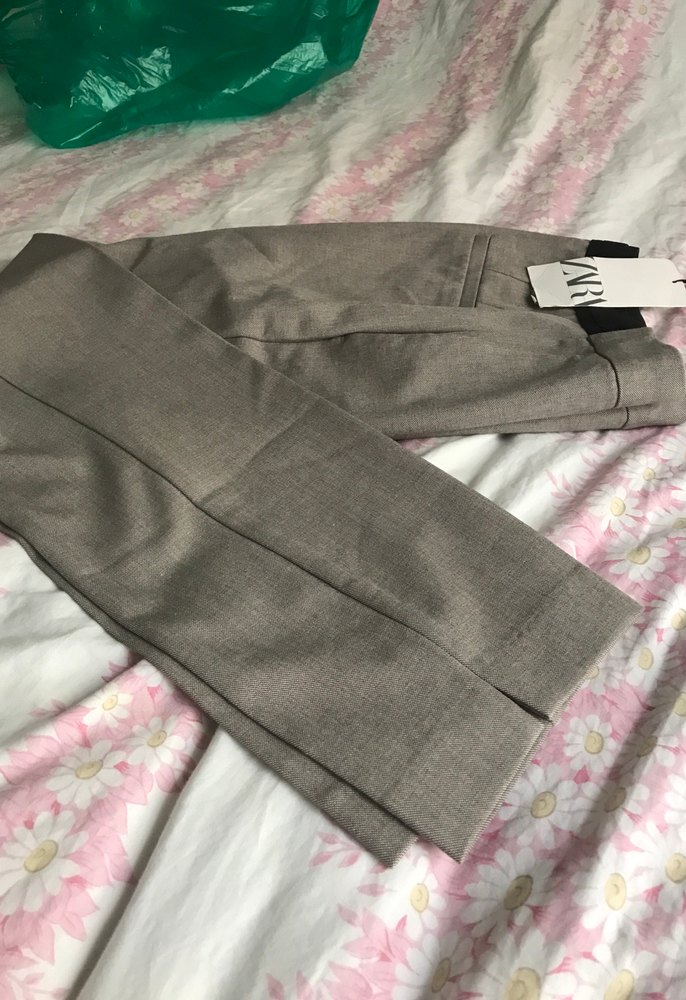 Bej Kemerli Keten Kumaş Kadın Pantolon - Görsel 3