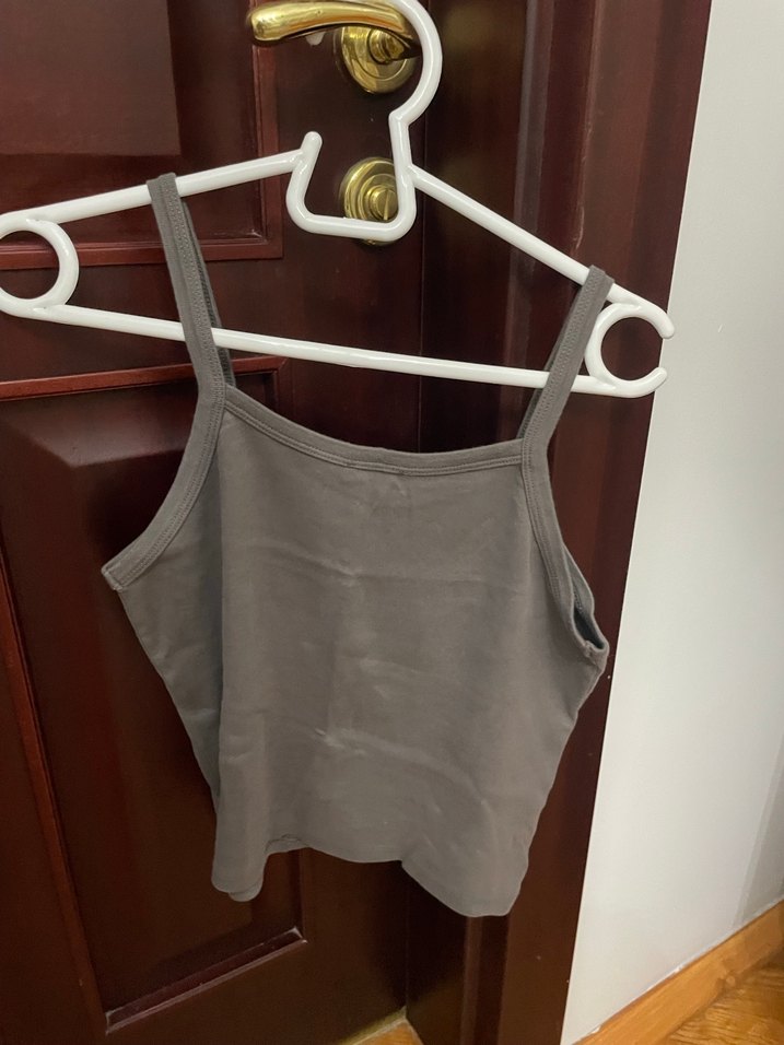 Kadın Gri Pamuklu Askılı Atlet - Görsel 2