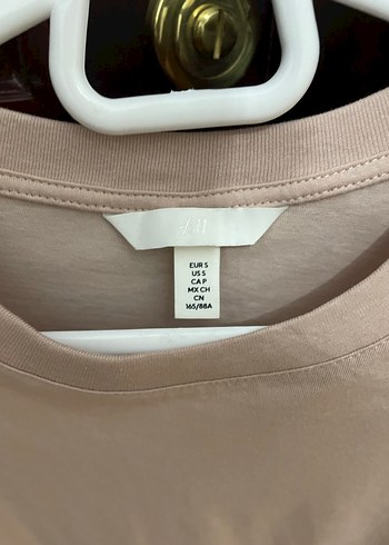 Bej Kadın Kısa Kollu Basic Tişört - Görsel 2