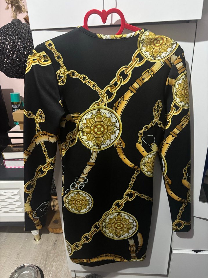 Zincir Detaylı V Yaka Kadın Bluz - Görsel 2