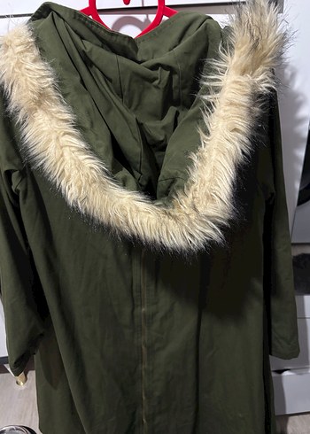 Kadın S beden kürklü kaban - Görsel 3