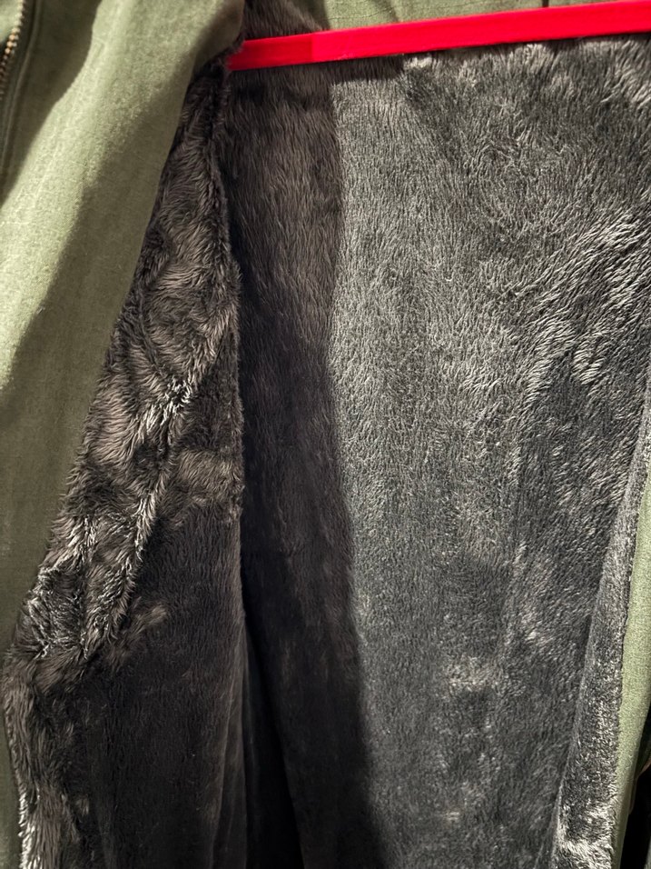 Kadın S beden kürklü kaban - Görsel 2
