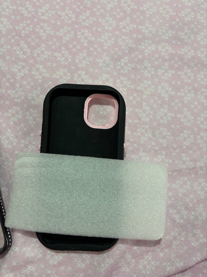 15 Pembe Bohem Butonlu Telefon Kılıfı - Görsel 2