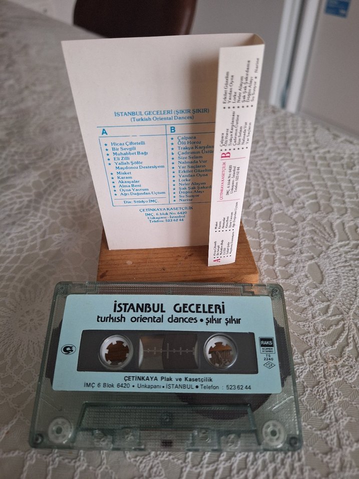 İstanbul Geceleri - Türk Oryantal Dansları Kaset - Görsel 2