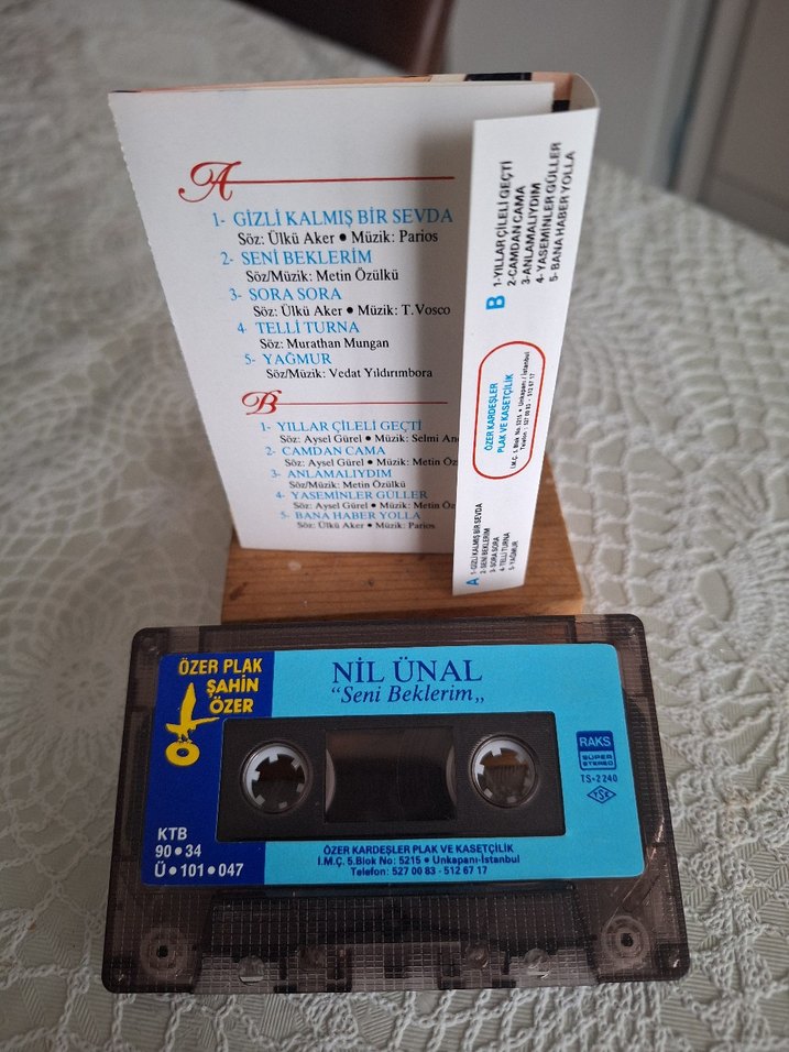 Nil Ünal - Seni Beklerim Kaset Albüm - Görsel 2